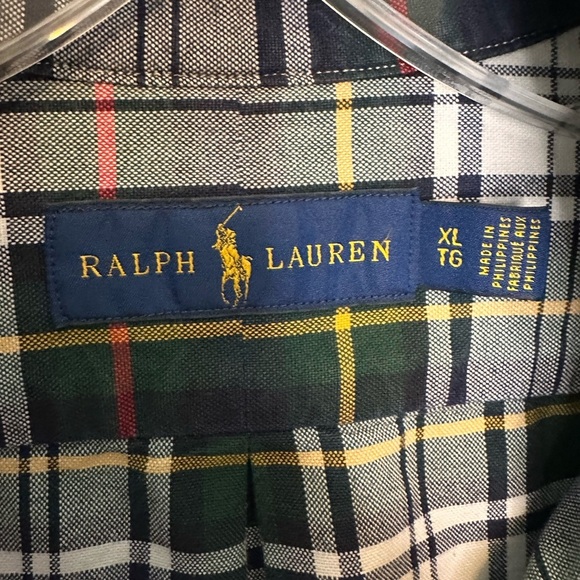 Ralph Lauren Men’s Traditional Classic Plaid Button Down Shirt Size XL R… - Picture 3 of 4